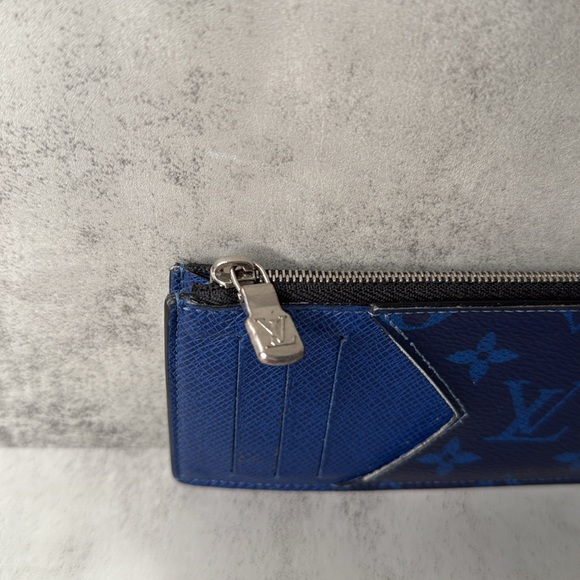 Louis Vuitton Blue Monogram Card Holder - Picture 3 of 5
